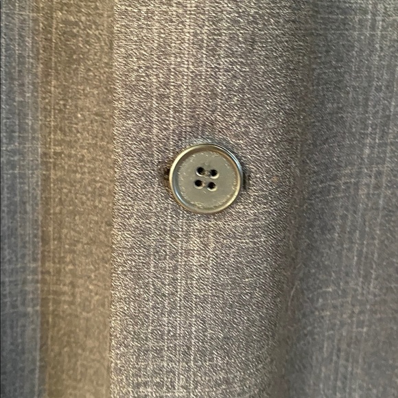 Hardy Amies Vintage 100% Wool Plaid Men’s Gray Suit Jacket Blazer Classic - Picture 4 of 16